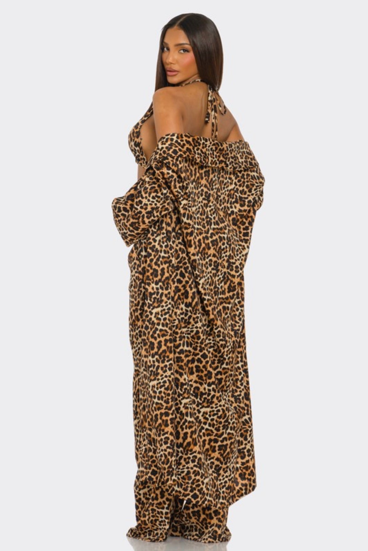 Oversized Leopard Print Set - She Rare