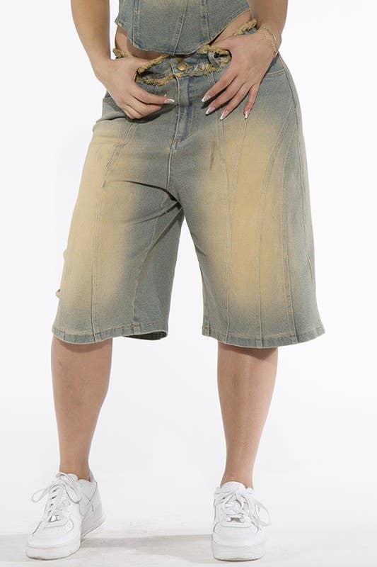 Vintage Denim Jean Shorts - She Rare