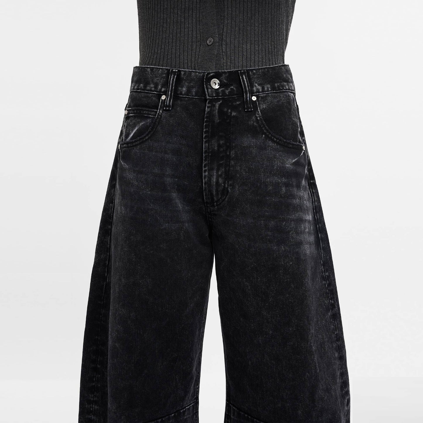 High Waisted Barrell Jeans - She Rare