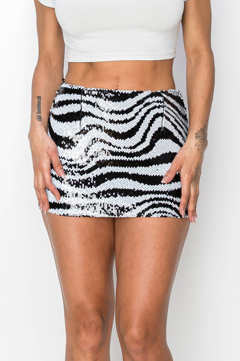 SEQUIN MINI SKIRT - She Rare