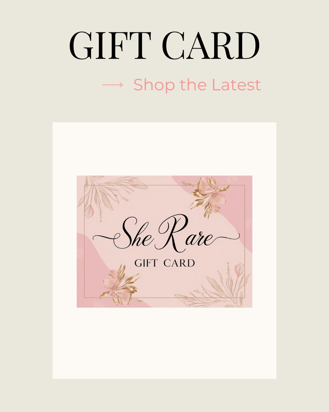 She Rare Gift Cards - She Rare