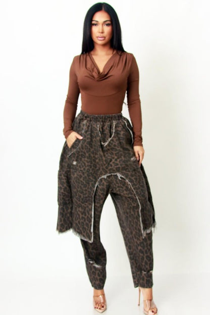 Wild Instinct Leopard Harem Pants