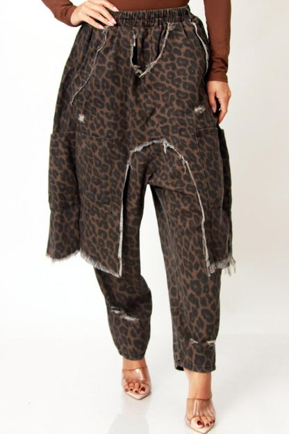 Wild Instinct Leopard Harem Pants