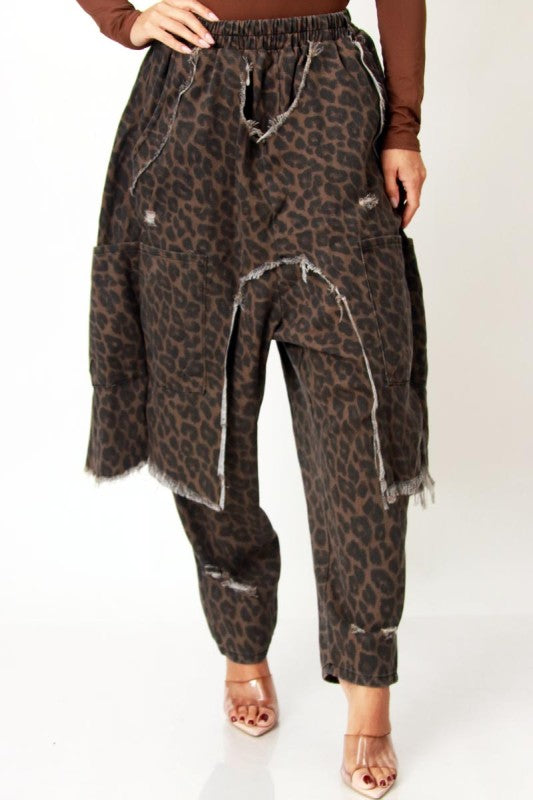 Wild Instinct Leopard Harem Pants