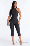 Palm Energy Capri Jumpsuit - She Rare Boutique