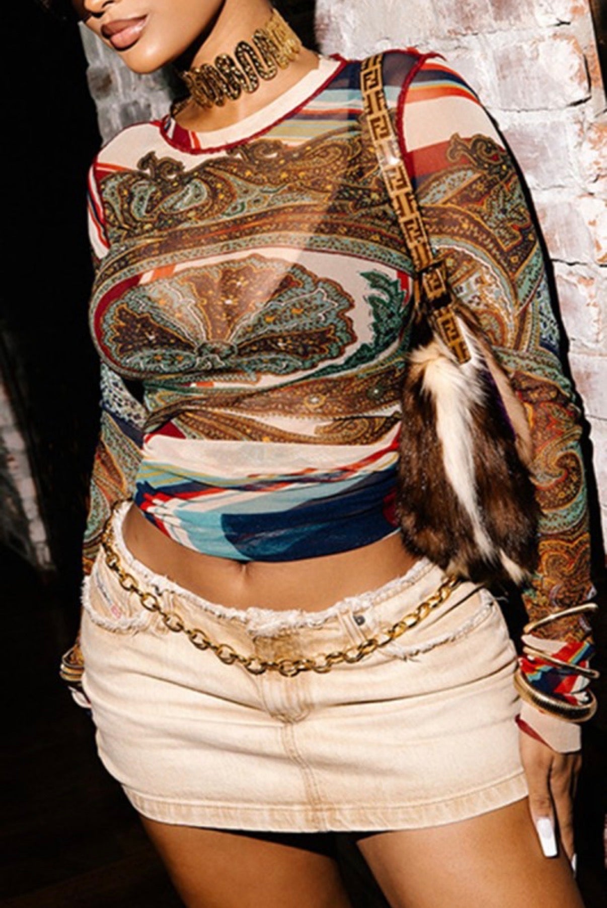 Retro Mesh Top - She Rare Boutique