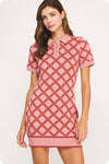 Chain Link Sweater Polo Mini Dress - SHE RARE