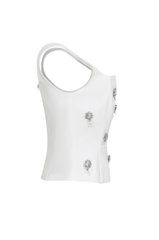 Embellished Corset Top - She Rare Boutique