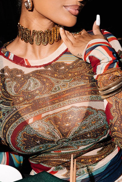 Retro Mesh Top - She Rare Boutique