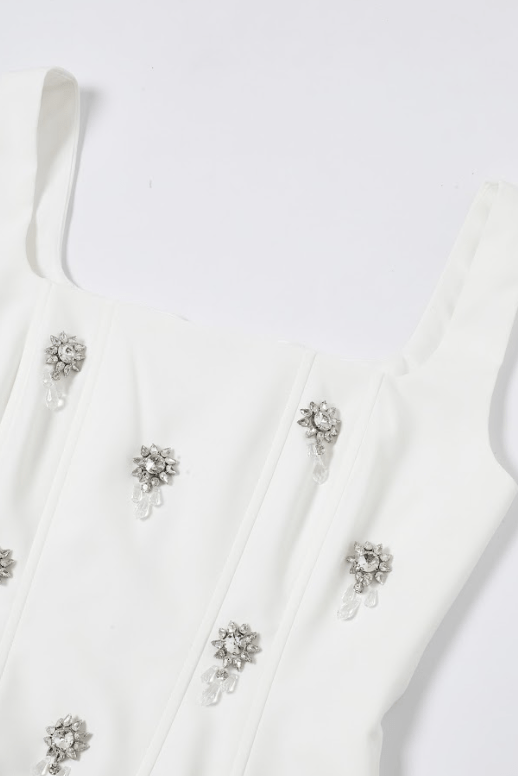 Embellished Corset Top - She Rare Boutique
