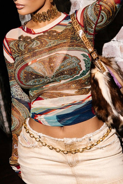 Retro Mesh Top - She Rare Boutique