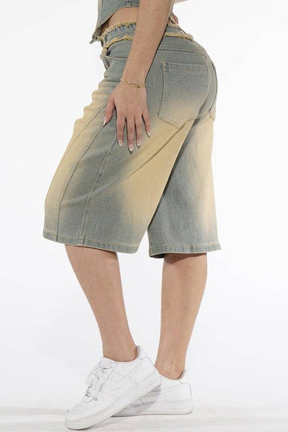 Vintage Denim Jean Shorts - She Rare