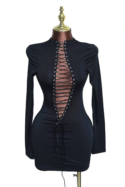 Laced Temptation Mini Dress - She Rare Boutique