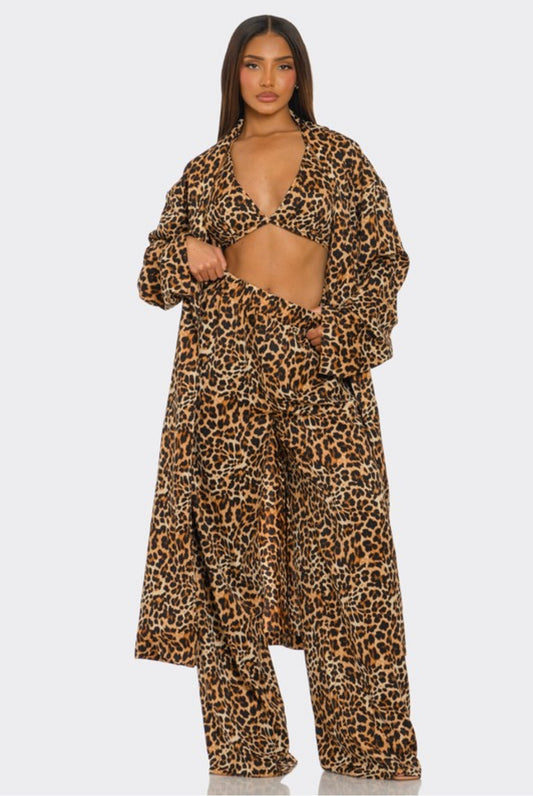 Oversized Leopard Print Set - She Rare