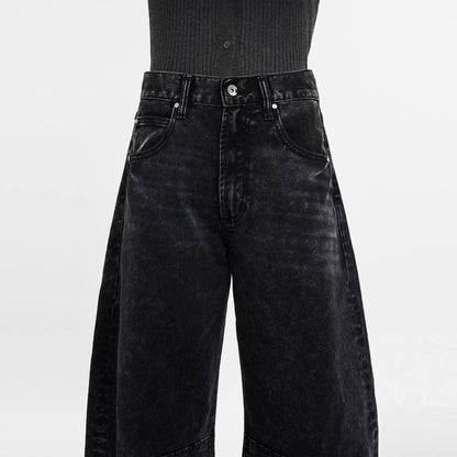 High Waisted Barrell Jeans - She Rare