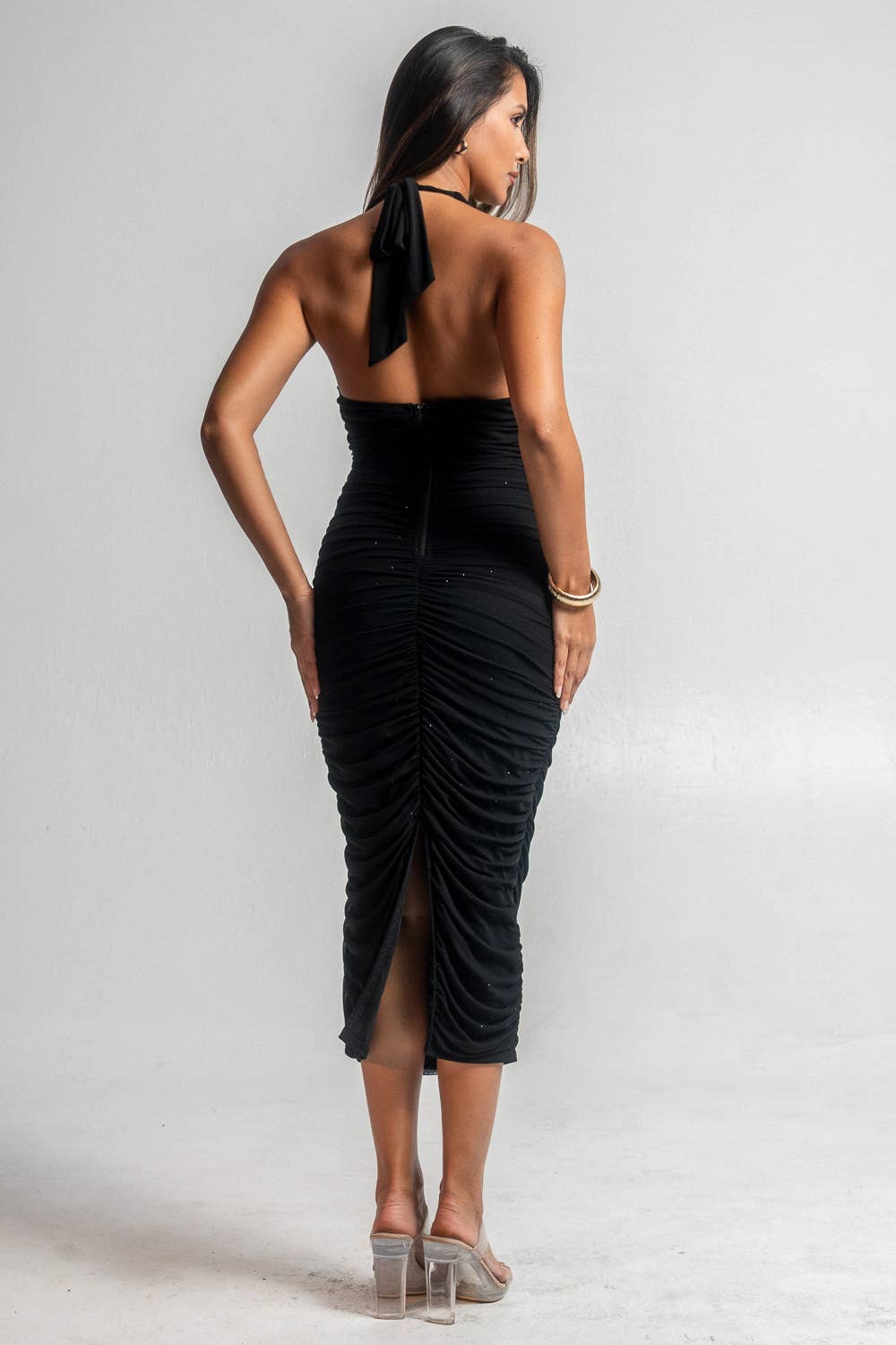 Black Mesh Dress - She Rare Boutique