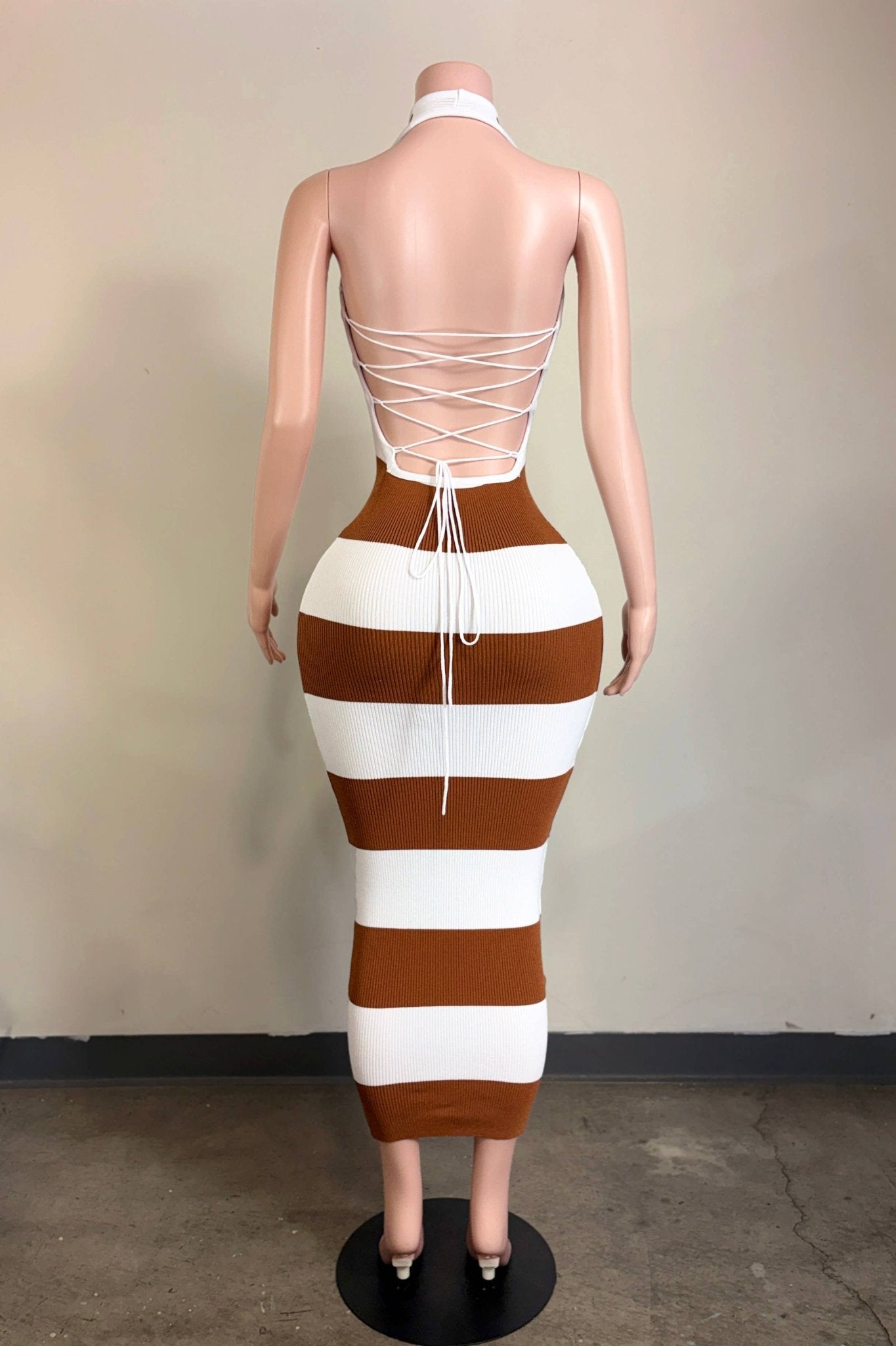 Brown Sugar Maxi Dress - She Rare Boutique