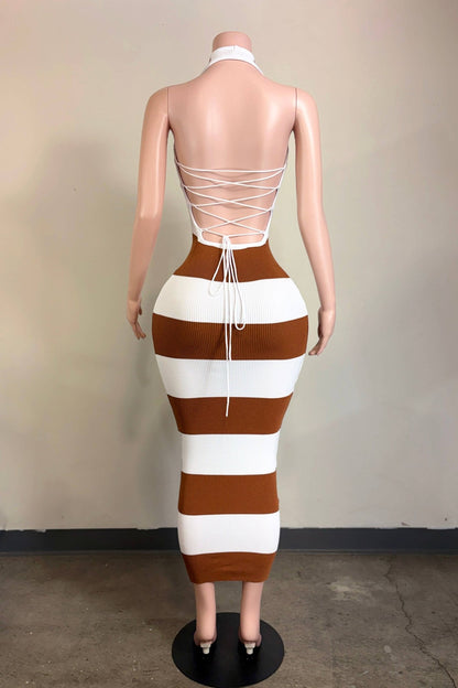 Brown Sugar Maxi Dress - She Rare Boutique