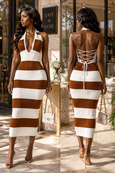 Brown Sugar Maxi Dress - She Rare Boutique