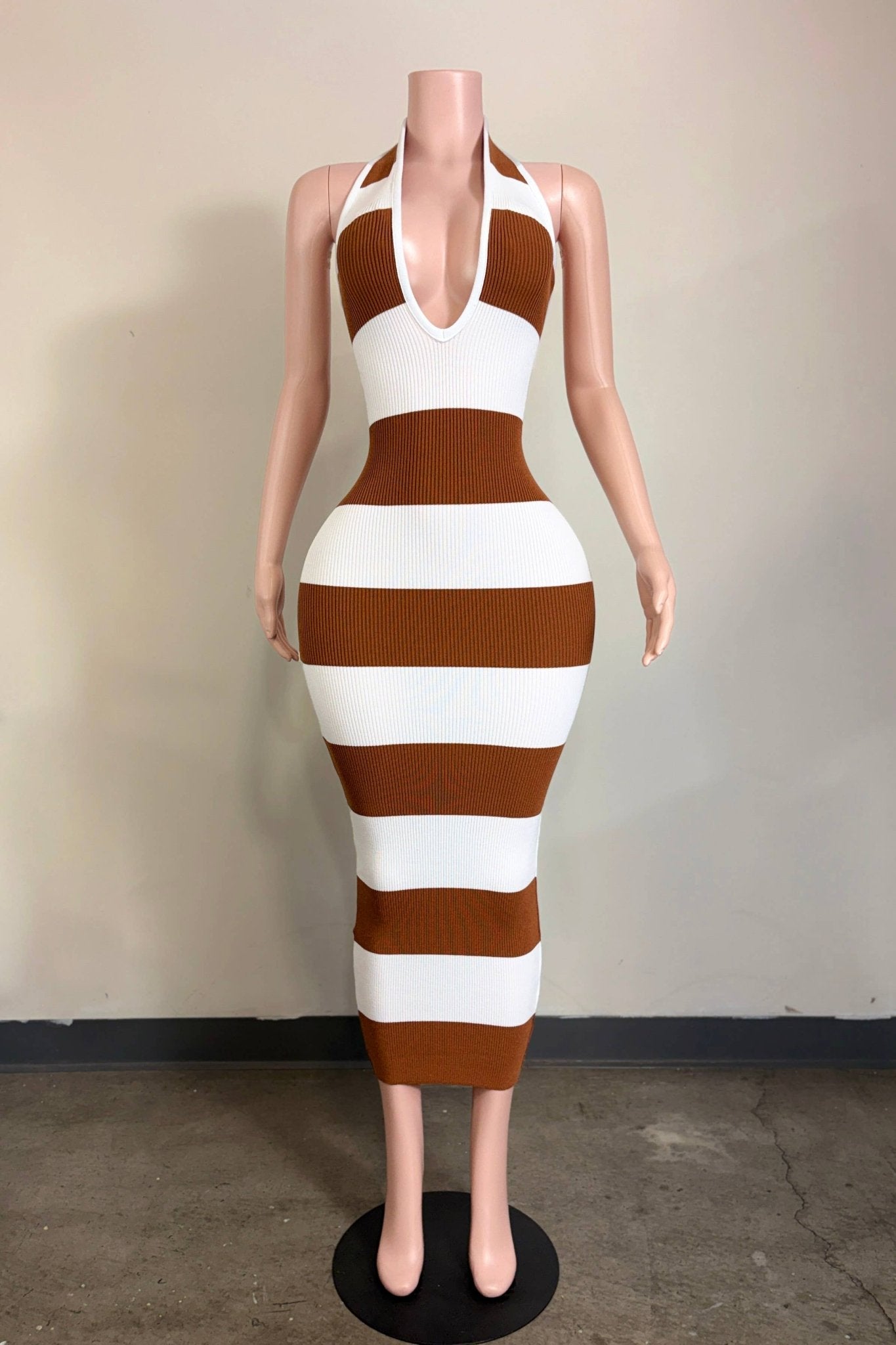 Brown Sugar Maxi Dress - She Rare Boutique
