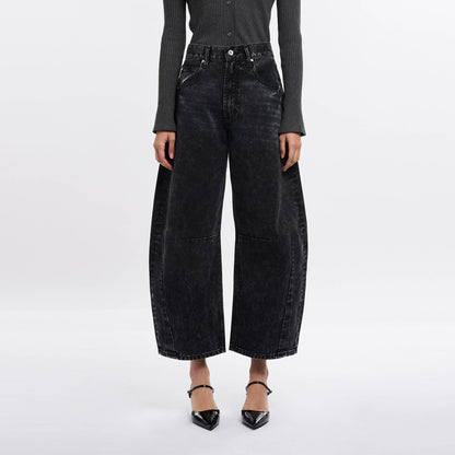 High Waisted Barrell Jeans - She Rare