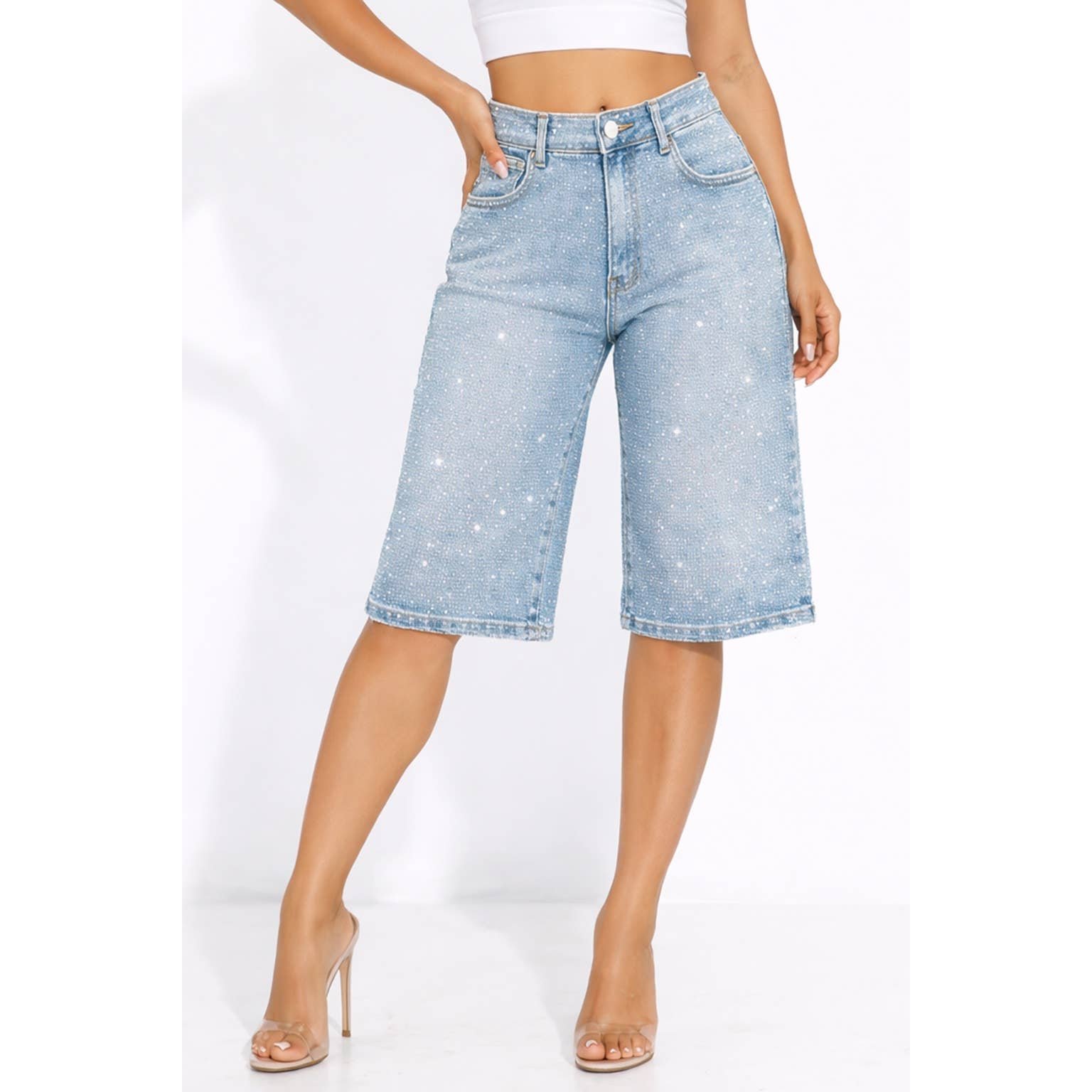 Diamond District Bermuda Shorts - She Rare Boutique