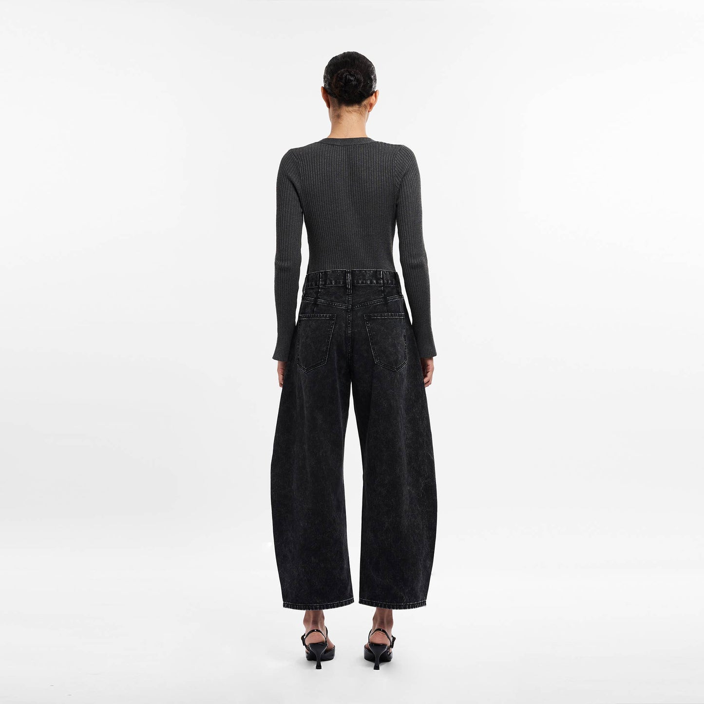 High Waisted Barrell Jeans - She Rare
