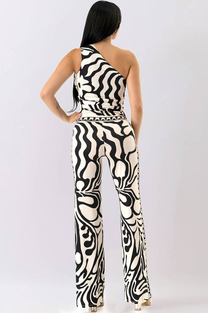 Monaco Print Pant Set - She Rare Boutique