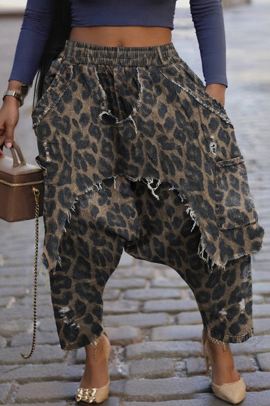 Wild Instinct Leopard Harem Pants