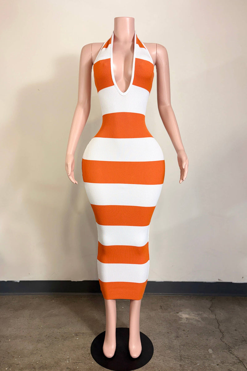 Orange Crush Maxi Dress - She Rare Boutique