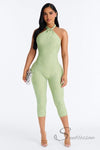 Palm Energy Capri Jumpsuit - She Rare Boutique