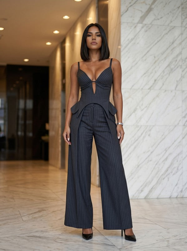 High-waisted wide-leg pants from Power Suit Pant Set