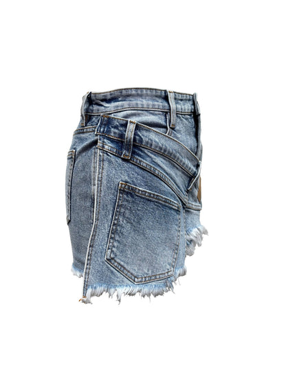 Rebel Wrap Denim Mini Skirt - She Rare Boutique